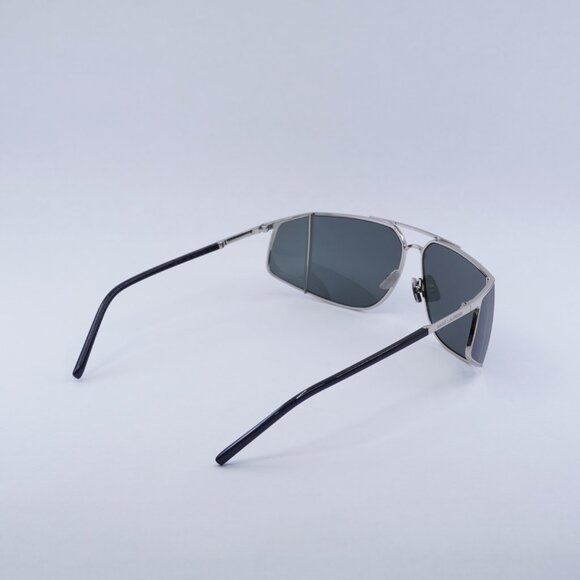 🕶️ New Saint Laurent SL750 002 Sunglasses - Silver Frame, Grey Frame - Picture 10 of 11